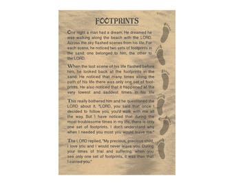 Footprints inside sand Etsy photo about Footprints in the Sand Poem Printable titled Footprints inside of sand Etsy